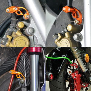 Pince de fixation de câble de frein Motochi pour moto, support universel en alliage d'aluminium, colorée - Product Image 4