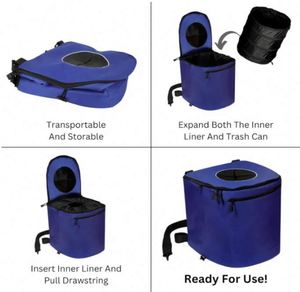 Échantillon gratuit : Poubelle suspendue pliable et imperméable en polyester pour voiture et bateau, sac de rangement pour déchets avec poche en filet pour coffre - Product Image 6