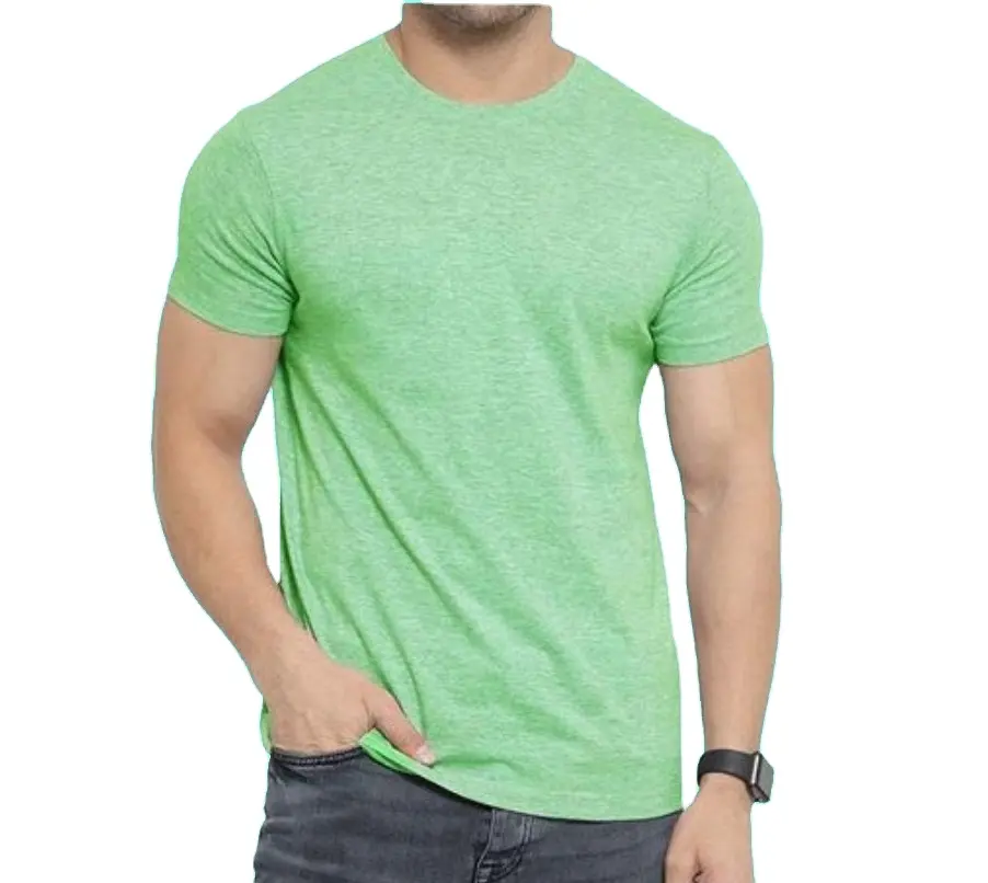 Toptan promosyon Polyester pamuk T-shirt özelleştirme uygun maliyetle mevcut promosyon T-shirt $1.30 hindistan'da