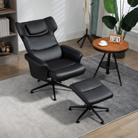 Fauteuil de bureau pivotant de mobilier moderne Fauteuil en cuir inclinable avec repose-pieds