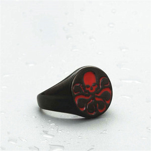 European American Style <b>Titanium</b> Steel Skull <b>Ring</b> Men's Punk Fashion Jewelry 26002 - Product Image 3