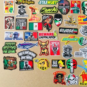 Pegatinas de Transferencia Térmica SUPER MEXICANAS, Pegatinas y Calcomanías para Camisetas y Gorras de MÉXICO, Pegatina de El Chapo, Zapata, Chupacabra, Guadalajara, Chingón - Product Image 4