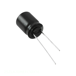 ตัวเก็บประจุ470 uF 20% 25V เรเดียล th 470 uF แบบดั้งเดิมผ่านรู25ZL470MEFC10X16 - Product Image 1