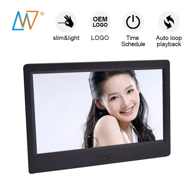 7 inch small size mini digital signage lcd advertising display screen with video input