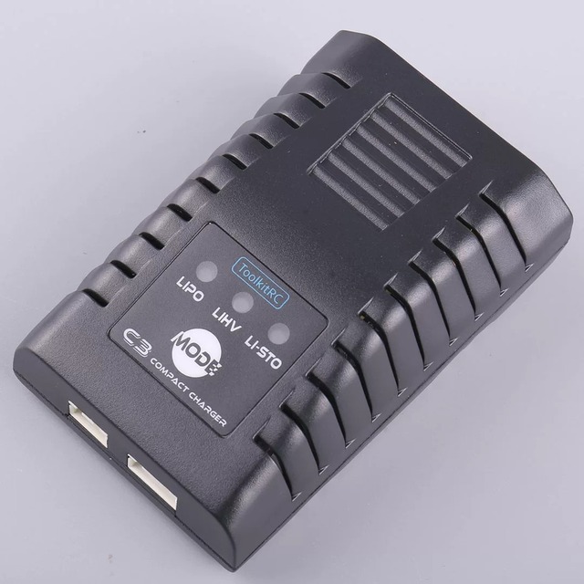 ToolkitRC AC C3 Balance Charger 25W 2.2A Mini Smart Pocket Battery Charger for 2S 3S LiPo LiHV RC FPV Quadcopter Drone Model