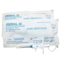 134,2 kHz ICAR EM4305 etiquetas de vidrio RFID implantables 1,25x7 1,4X8 2,12x12mm mascota perro gato ganado microchip para animales