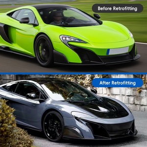 2015-2018 New Car Modification Upgrade Half Carbon Fiber Body Kit Front/Rear Bumper Fender <b>Engine</b> <b>Hood</b> for McLaren 650LT - Product Image 4