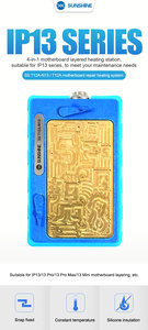 แท่นถอดบอร์ดแม่แบบ SS-T12A N13 สำหรับ <span class=keywords><strong>iPhone</strong></span> <span class=keywords><strong>13</strong></span> 13mini 3promax ใช้สำหรับถอด CPU และ <span class=keywords><strong>Nand</strong></span> ด้วยความร้อน สถานีบัดกรี - Product Image 6
