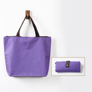 Hot Sale Customized Printed Logo Folding Button Oxford Cloth <b>Creative</b> Exquisite Tote Polyester Shopping Bag - Product Image 4