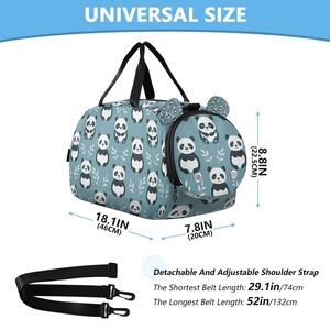 Bolsa de Viaje Infantil con Estampado de Panda, Bolsa Impermeable para Deportes y Fin de Semana - Product Image 3