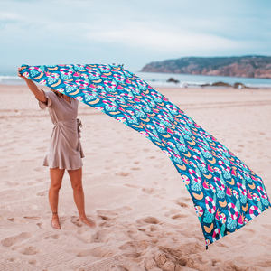 Manta de <span class=keywords><strong>playa</strong></span> de poliéster con bolsillo, antiarena estera de <span class=keywords><strong>playa</strong></span> de diseño personalizado, ligera e impermeable - Product Image 6