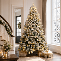 Guirlandes lumineuses pour arbre de Noël d'intérieur, à brancher, verticales, pré-éclairées, pour décorer l'arbre de Noël, pour la décoration de fenêtre