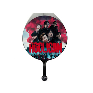 Abanico Redondo de Doble Cara con Diseño de Ídolos de Kpop, Abanico de Mano para Conciertos, Regalo para Fans de JUNGKOOK, J-HOPE, <span class=keywords><strong>SUGA</strong></span>, RM, JIN, JIMIN - Product Image 5