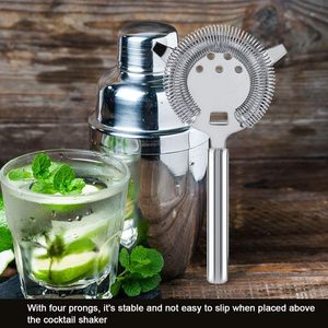 Wholesale Two Prong <b>Bar</b> Tool Stainless Steel <b>Drink</b> Cocktail Strainer for Professional Bartender Mixologist - Product Image 3