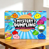 Jouet anti-stress le plus vendu : Sac mystère de 24 pièces de fidget squishy, boîte surprise calendrier en plastique, 14 ans et plus