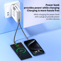 Meilleure vente 15000mAh 2-en-1 Portable Power Bank avec câble Nouveau produit d'Ali Baba Power Banks & Power Station Series