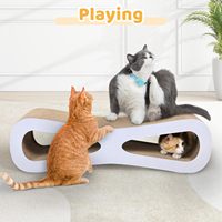 Lit grattoir pour chat, planche à gratter pour chat, lit de repos en carton et chaise longue en carton pour chats