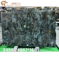 Dalles de pierre naturelle Prix Dalles de granit bleu Labradorite Conception de carreaux de Madagascar