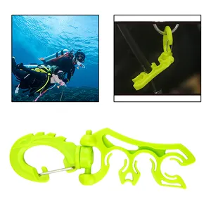 צלילה כפול BCD רגולטור צינור מחזיק צלילה מתחת למים BCD צינור בעל אבזם ווי לשחייה מים ספורט