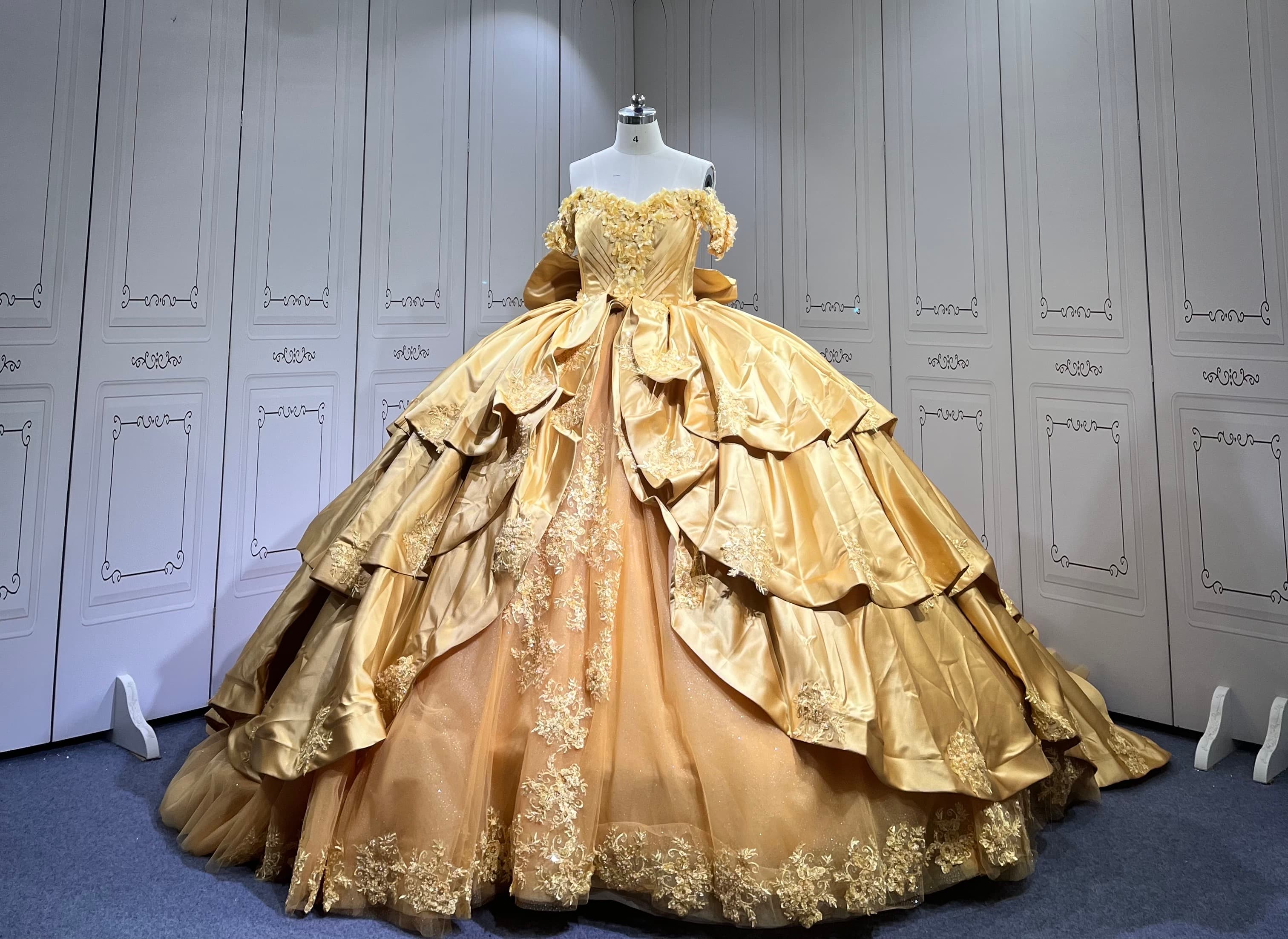 Golden Birthday Dress - Golden Anniversary Dress - 2025 New Design