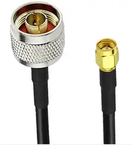 N Male Plug Ke Sma Male Connector Adapter Tipe N Coaxial Cable dengan Power Rg 58 Male Straight Plug Connector Ntype