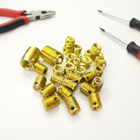 Inserts filetés autotaraudeurs BS4377 M14 pour bois, plastiques, acier au carbone, revêtement en zinc jaune