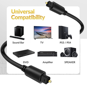 Optical Audio Cable male <strong>to</strong> male Coaxial <strong>Spdif</strong> 1.5M Digital Optical Audio <strong>Toslink</strong> Cable for HIFI - Product Image 2