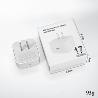 Chargeur rapide pliable PD 40W avec câble, norme américaine, idéal pour la recharge des téléphones mobiles Apple 17 Pro (vente en gros)