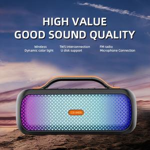 مكبر صوت محمول 4409 مع إضاءة LED ملونة، مقاوم للماء بمعيار IPX4، بطارية 1500 مللي أمبير للحفلات والكاريوكي واستخدام الهاتف المحمول - Product Image 4