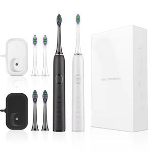 Cepillo de dientes sónico eléctrico recargable, 5 modos, resistente al agua IPX7, con 4 cabezales de cepillo, carga inalámbrica para adultos - Product Image 1