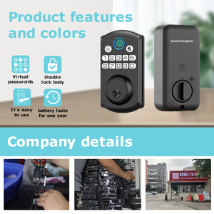 Tuya nhà thông minh tự động <span class=keywords><strong>deadbolt</strong></span> khóa chúng tôi điều khiển từ xa an ninh vân tay số bàn phím Phím khóa cửa thông minh khóa điều khiển từ xa - Product Image 4