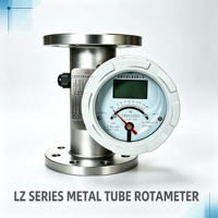 Rotameter 4-20mA dengan Output Sinyal Analog dan Catu Daya 24V DC untuk Bahan Kimia