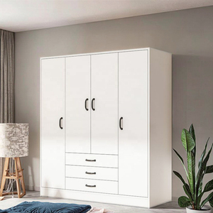 Top Ventes - Armoire en Bois Sur Mesure Penderie de Chambre Meuble Porte en Verre - Armoire Pliante - Product Image 4