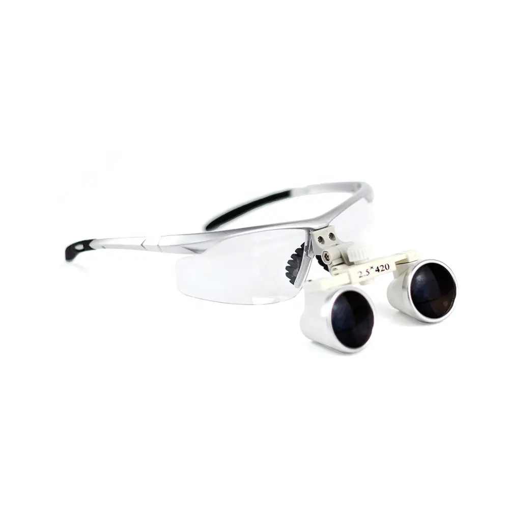 Dental Loupes SJ-series 2.5X Dental Magnifying Glass Surgical Loupes Ent Headlight Pair with Sports Frames