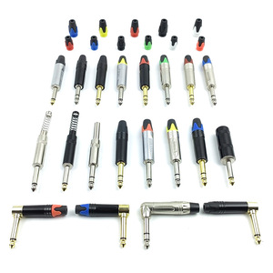 6.35mm Audio Plug Single Channel Microphone Connector Zinc Alloy Plug In <b>Adapter</b> For Audio Equipment - Product Image 3