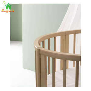 ชุดเปลเด็กชายแบบโยกได้ เปลเดินทางแบบไม้ เปลอัจฉริยะพร้อมราวกันตกจากเยอรมนี ผ้าปูที่นอนกันน้ำ - Product Image 6