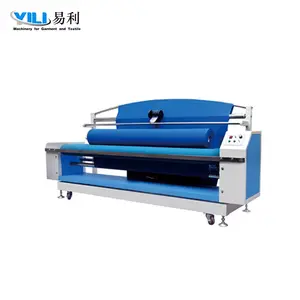 automatic edge alignment textile fabric rolling rewinding machine