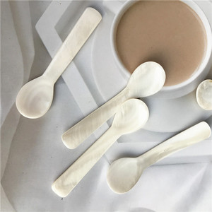 Cuillère de service artisanale en nacre de style européen de luxe, cuillère à caviar, à glace et à beurre haut de gamme, vaisselle élégante - Product Image 4