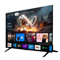 TV Pintar OLED QLED Android WiFi Frameless Pixel Ukuran Kustom OEM 43 50 55 60 65 70 75 85 Inci 4K 8K Ultra HD LED OLED