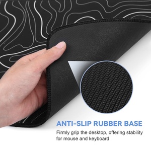 Tapis de souris de jeu RGB 31,5 x 11,8 pouces, grand tapis de souris pour clavier et souris avec base en caoutchouc antidérapante - Product Image 5