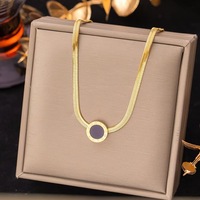 Vente en Gros de Bijoux en Acier Inoxydable, Collier Cœur Papillon Amour Chiffres Romains en Coquillage Blanc, Collier Bijoux de Mode pour Femme