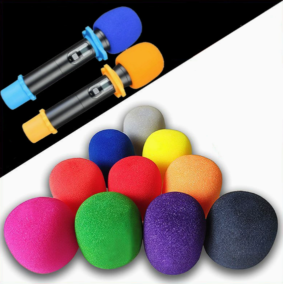 Thick Low Density Foam Head Windscreen for Wired Wireless Microphones