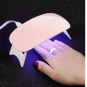 Lampe à ongles Led Uv Offre Spéciale Double Source de lumière pliable Gel Uv Sun Mini Sunmini 6W Led lampe Uv