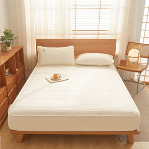 Rắn màu polyester được trang bị tấm thiết lập bao gồm gối và chống vết chống trượt sợi nhỏ nệm bảo vệ - Product Image 1