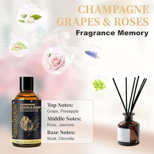 Olio Profumato Sintetico di Alta Qualità all'Ingrosso, Fragranza di Uva Champagne e <span class=keywords><strong>Rosa</strong></span>, Lunga Durata, Aroma Floreale e Fruttato, OEM 100ml - Product Image 5