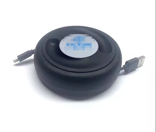 Portable Round Management Usb Charging Wire Cable Phone Cable Reel Organizer Mini Retractable Power Reel Cord