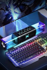 Barra de Sonido RGB Inalámbrica para Juegos, Barra de Sonido para Computadora de Escritorio con Bajos, Bluetooth, para PC, Teléfono Móvil - Product Image 4