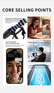 CY03 Ai ChatGPT 800W Camera Smart <strong>Glasses</strong> with Real-time Translation First-person Perspective Shooting <strong>Bluetooth</strong> Call Eye <strong>Glass</strong> - Product Image 2