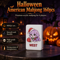 Tuiles de Mahjong de luxe pour Halloween, magnifiques tuiles de Mahjong pour Noël, tuiles de Mahjong américaines pour Thanksgiving, ensemble de tuiles de Mahjong américaines, MOQ 1
