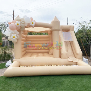 Magical 4 in 1 luxury pink castle for kids outdoor party <b>inflatable</b> bounce house commercial - Product Image 6